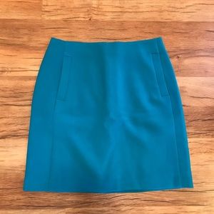 Banana republic teal pencil skirt